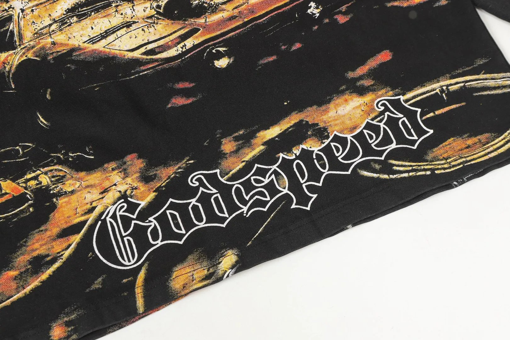 G 626# Black I P85 Godspeed Retro T （fabric）： 26 300 Sizes（size）：S-M-L-XL （colour）： Black